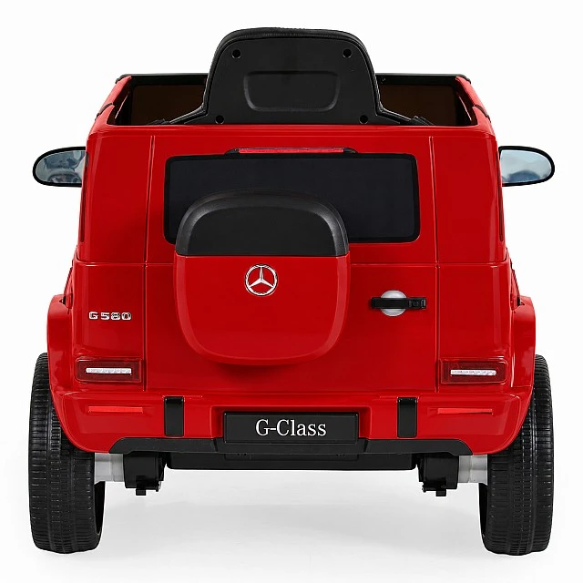 Battery-powered SUV Mercedes Benz G580, red
