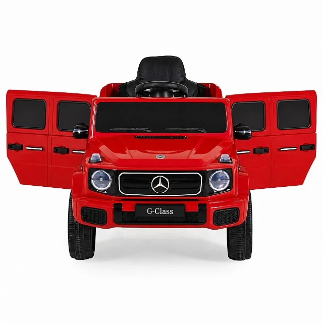 Battery-powered SUV Mercedes Benz G580, red