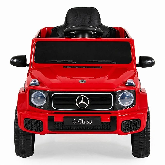 Battery-powered SUV Mercedes Benz G580, red