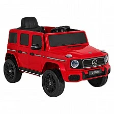 Battery-powered SUV Mercedes Benz G580, red