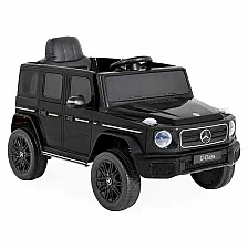 Battery-powered SUV Mercedes Benz G580, black