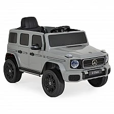 Battery-powered SUV Mercedes Benz G580, grey