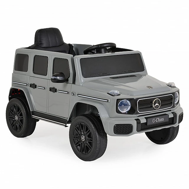 Battery-powered SUV Mercedes Benz G580, grey