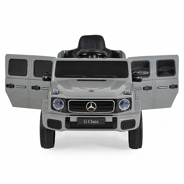 Battery-powered SUV Mercedes Benz G580, grey