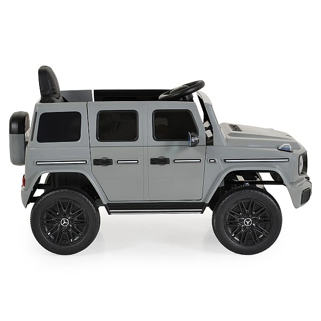 Battery-powered SUV Mercedes Benz G580, grey