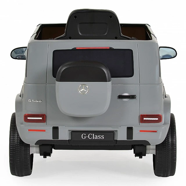 Battery-powered SUV Mercedes Benz G580, grey