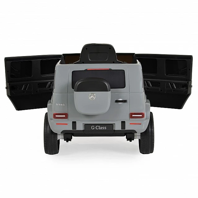 Battery-powered SUV Mercedes Benz G580, grey