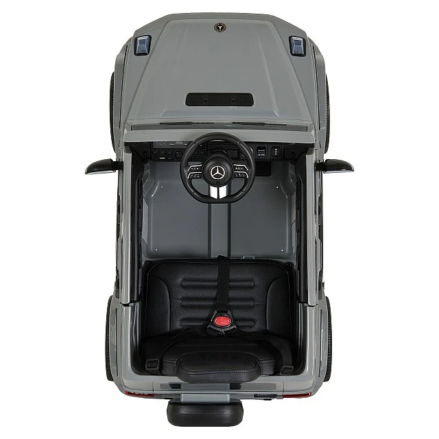 Battery-powered SUV Mercedes Benz G580, grey