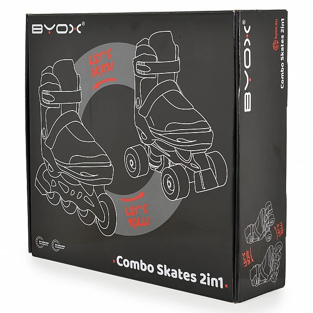 Roller skates Double 2in1 Flower L-(38-41)
