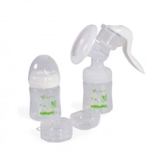 Manual breast milk pump Delicate white