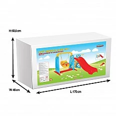 Slide with swing Wavy 06141 red