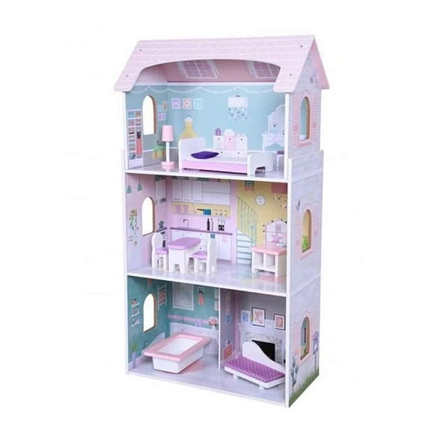 Wooden dollhouse with furniture Anna 4121
