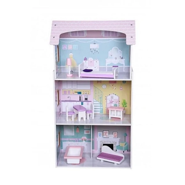 Wooden dollhouse with furniture Anna 4121
