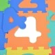 Number puzzle mat 10 pcs - 1001B3