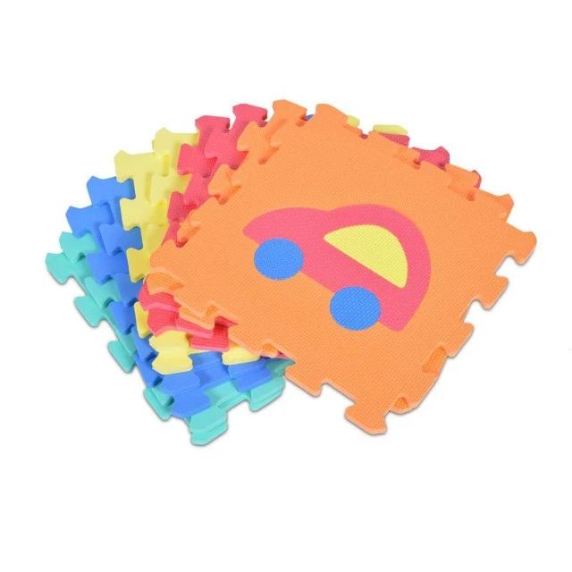 Soft puzzle-carpet vehicles 10 pcs - 1007B3