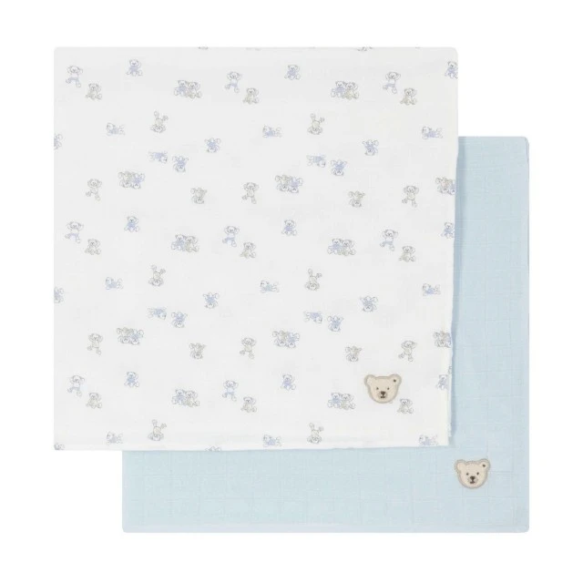 Steiff diaper set, 2 pieces Size: 70 x 70 cm