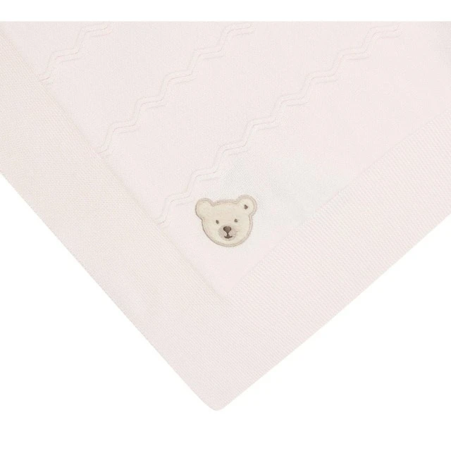 Steiff knitted blanket Size: 75 x 95 cm