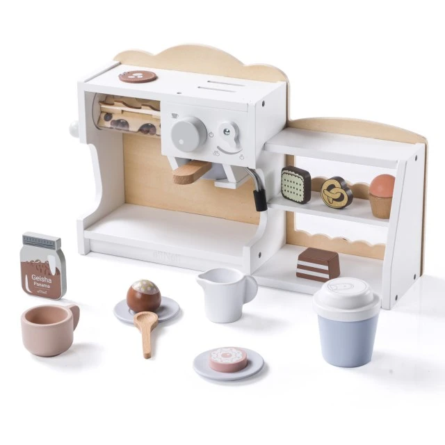 Wooden coffee machine and shop Age: 2+