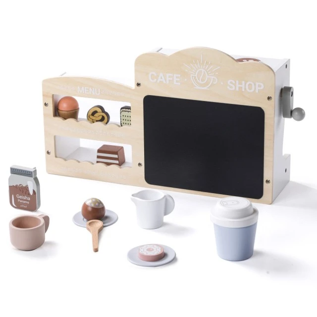 Wooden coffee machine and shop Age: 2+