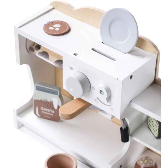 Wooden coffee machine and shop Age: 2+