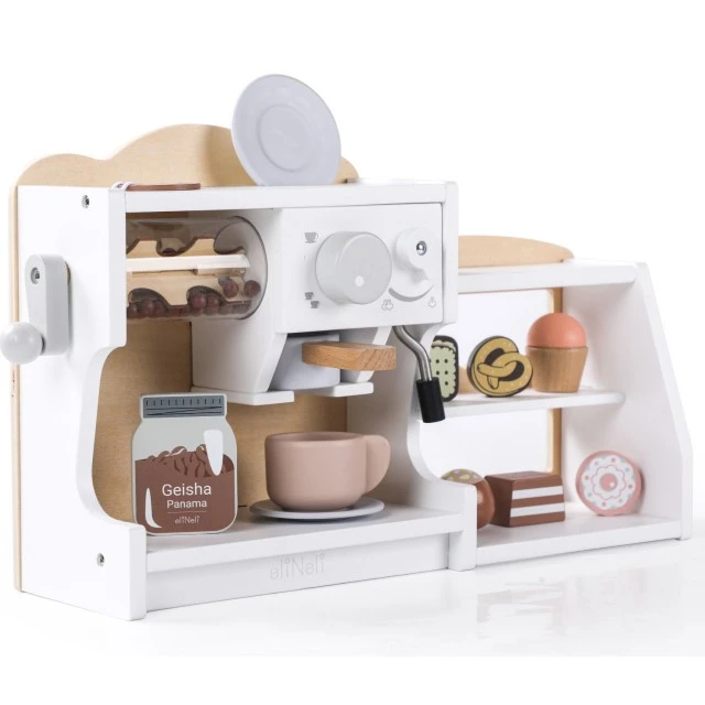 Wooden coffee machine and shop Age: 2+