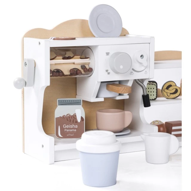 Wooden coffee machine and shop Age: 2+