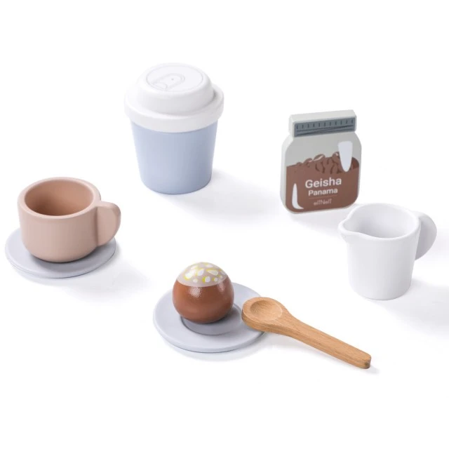 Wooden coffee machine and shop Age: 2+