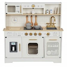 Детска дървена кухня с аксесоари Deluxe Възраст: 2+