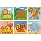 Wooden puzzle with cubes, Wild animals Age: 2+
