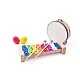 Wooden musical instrument set with triangle Age: 2+