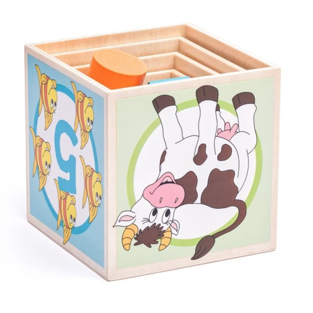 Wooden animal sorter cubes Age: 1+