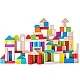 Дървен цветен конструктор в кофа, 100 части Възраст: 1+
Брой части: 100
