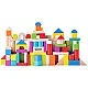 Дървен цветен конструктор в кофа, 100 части Възраст: 1+
Брой части: 100