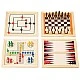 Wooden set of classic board games Age: 7+