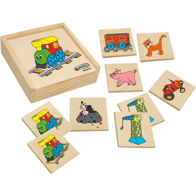 Wooden memory game, Merry Train Age: 2+
