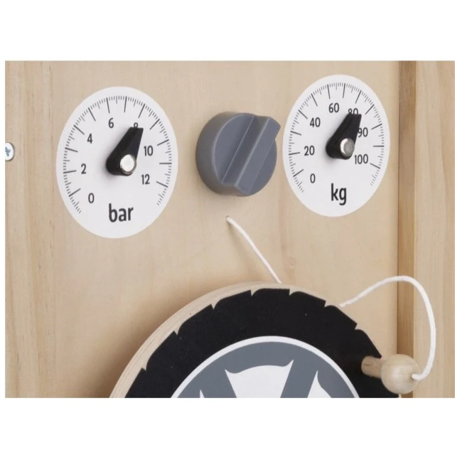 Wooden workshop with tools and compressor Age: 2+