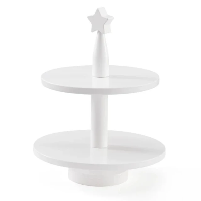 Wooden cake stand Swedish Design Age: 2+ Dimensions: 17.5x17.5x23 cm