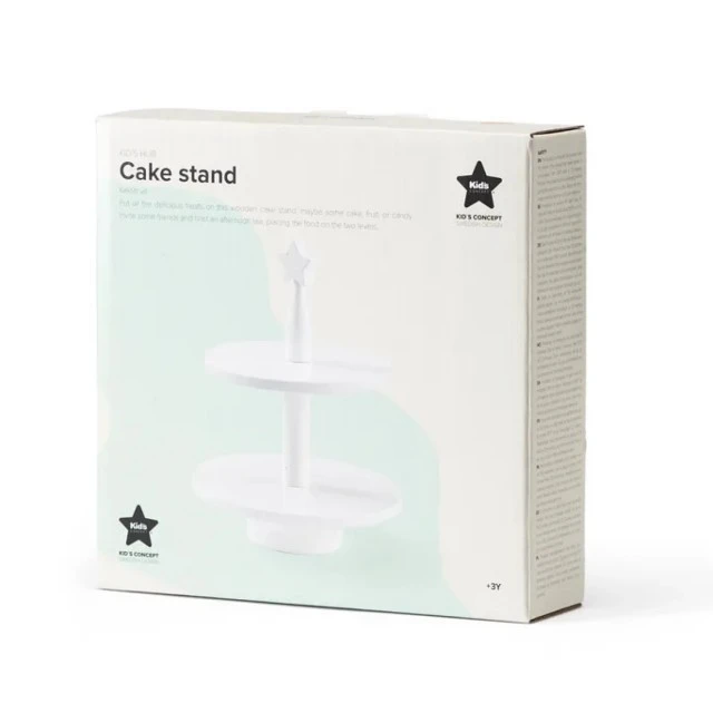 Wooden cake stand Swedish Design Age: 2+ Dimensions: 17.5x17.5x23 cm