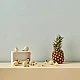Wooden fruit for cutting in a crate Swedish Design Age: 2+