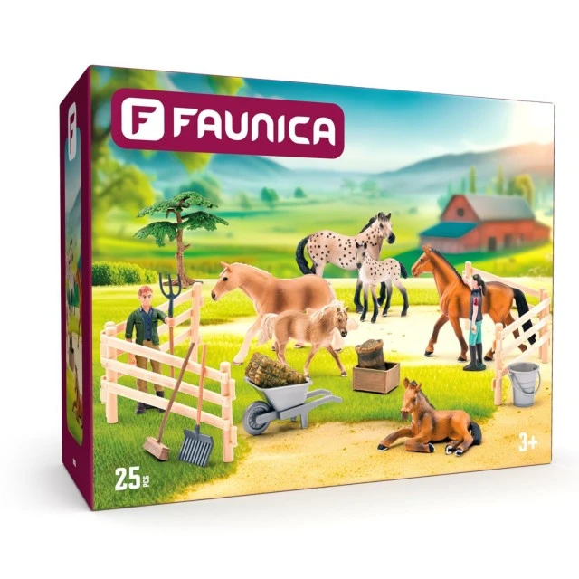 Конеферма с кончета и аксесоари, 25 части Възраст: 3+
Брой части: 25