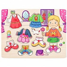 Дървен пъзел с дръжки Каролина Възраст: 2+