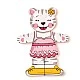 Set of 6 wooden puzzles Murray the Cat Age: 2+