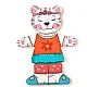 Set of 6 wooden puzzles Murray the Cat Age: 2+