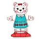 Set of 6 wooden puzzles Murray the Cat Age: 2+