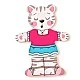 Set of 6 wooden puzzles Murray the Cat Age: 2+