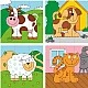 Wooden puzzle for stringing The Farm Age: 2+