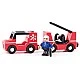 Fire truck for train tracks Age: 2+ Size: 18.5x5.5 cm