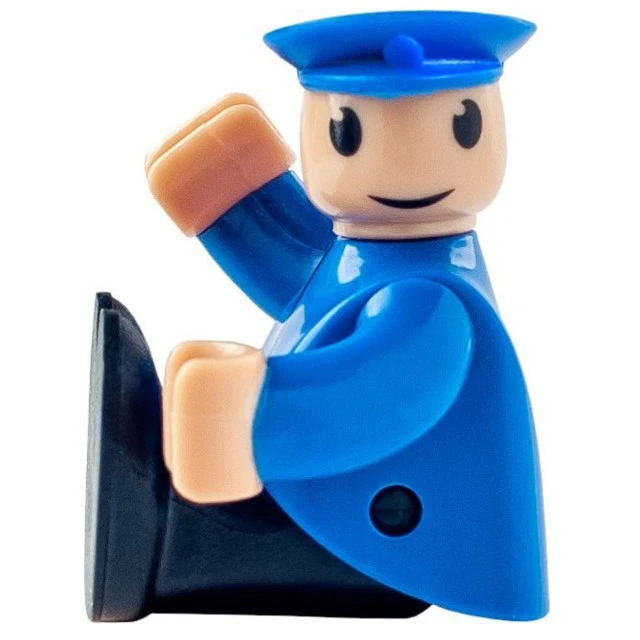 Battery-operated locomotive and driver Age: 2+ Size: 16x5x7 cm