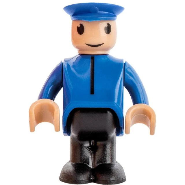 Battery-operated locomotive and driver Age: 2+ Size: 16x5x7 cm