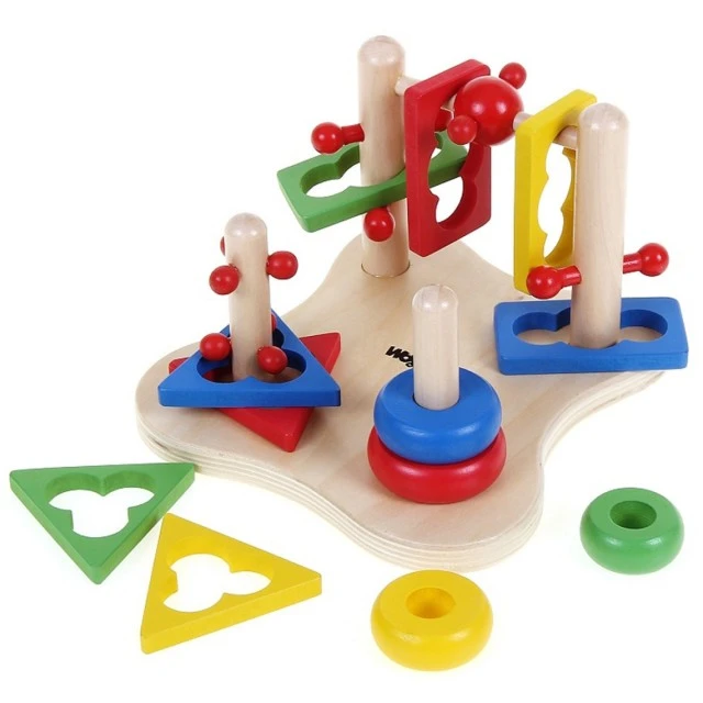 Дървена 3D игра за моторни умения Възраст: 2+